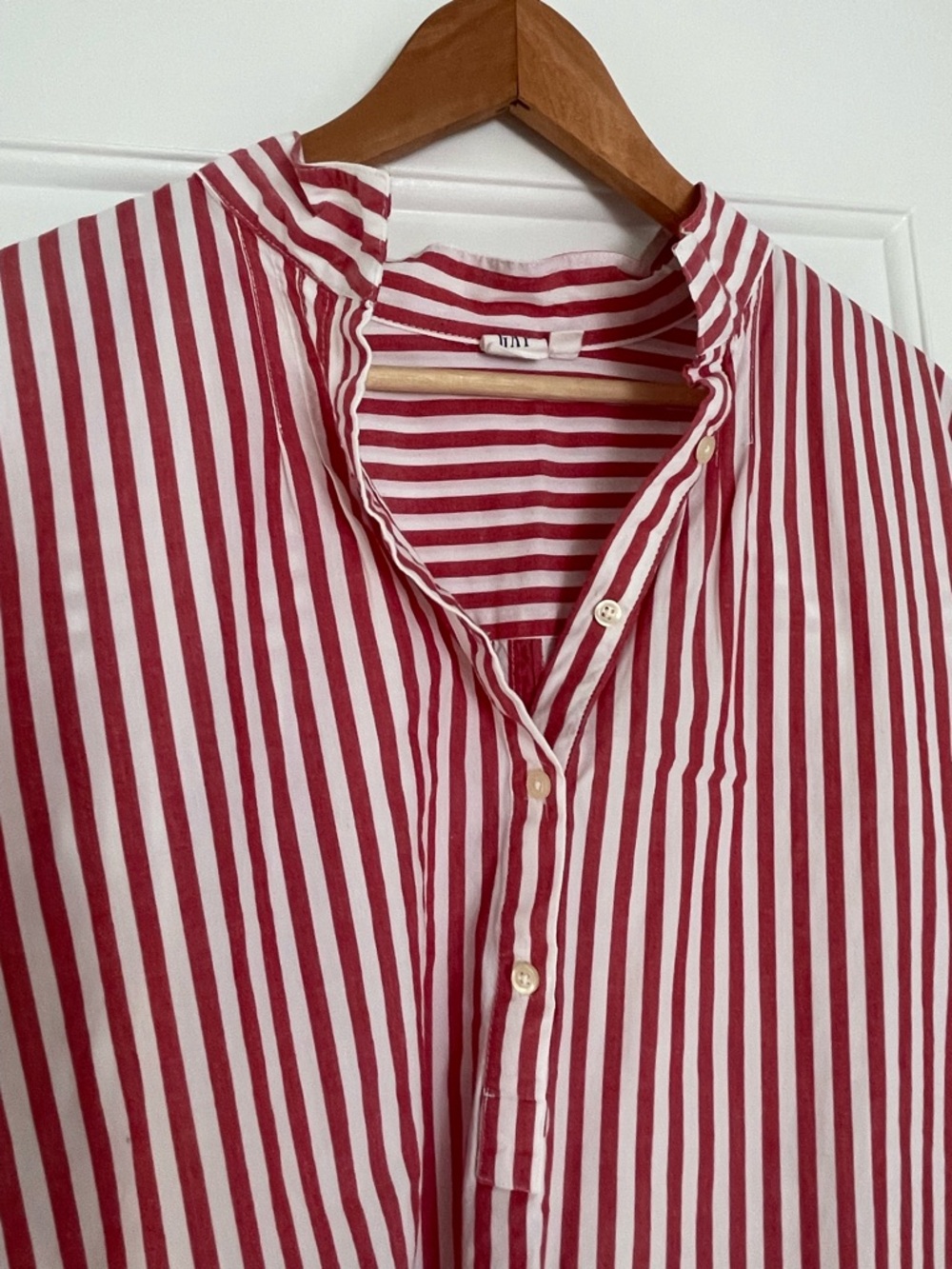 Gap cotton red and white striped tunic (XL)